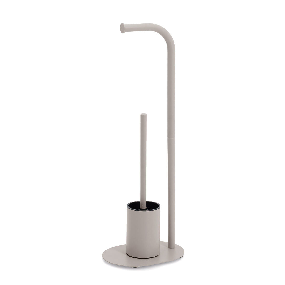 zeller-bad-wc-garnitur-metall-greige-mit-b-rste image 1