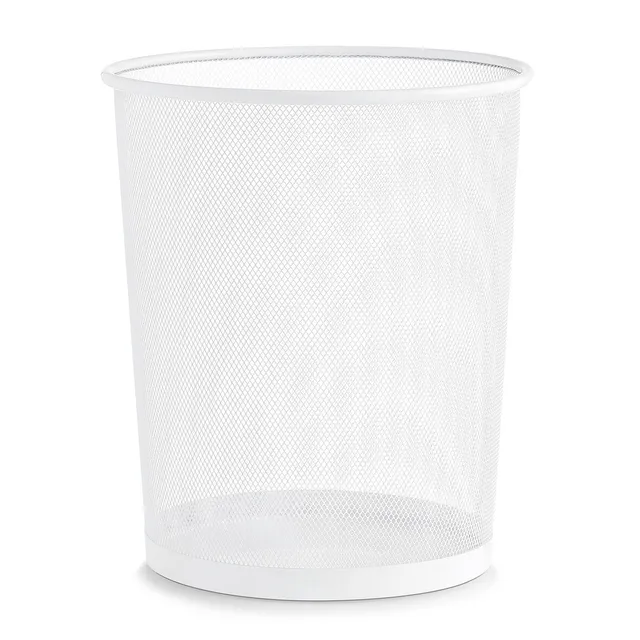 zeller-present-office-papierkorb-mesh-metall-wei image 1