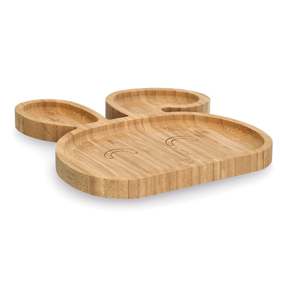 zeller-present-kids-snackteller-hase-bambus-kinderteller image 1