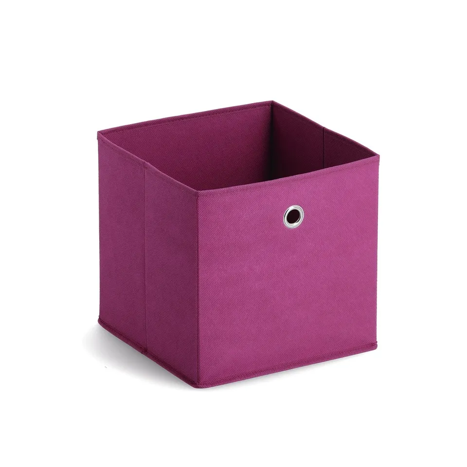 zeller-present-home-living-aufbewahrungsbox-vlies-lila-faltbar image 1