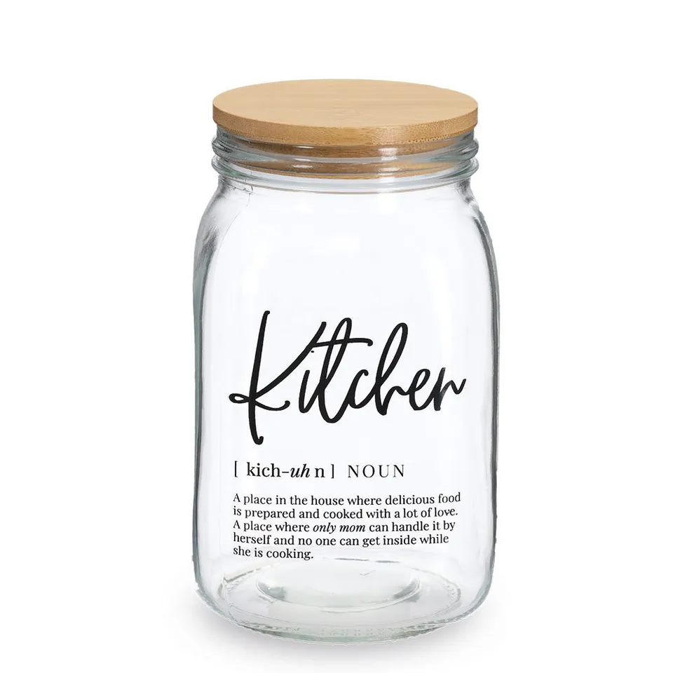 zeller-present-k-che-vorratsglas-kitchen-1400-ml-bambusdeckel image 1