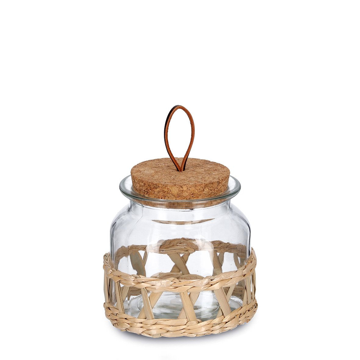 zeller-present-k-che-boho-vorratsglas-610-ml-mit-korkdeckel image 1