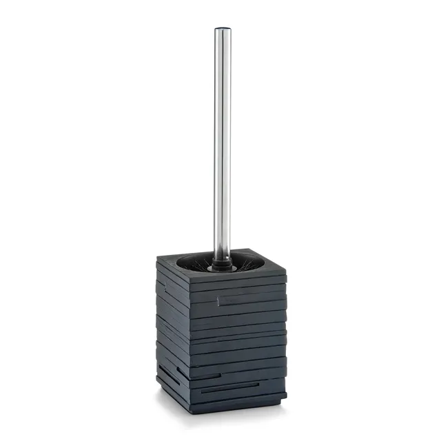 zeller-present-schiefer-wc-b-rste-polyresin-schwarz-edelstahl image 1