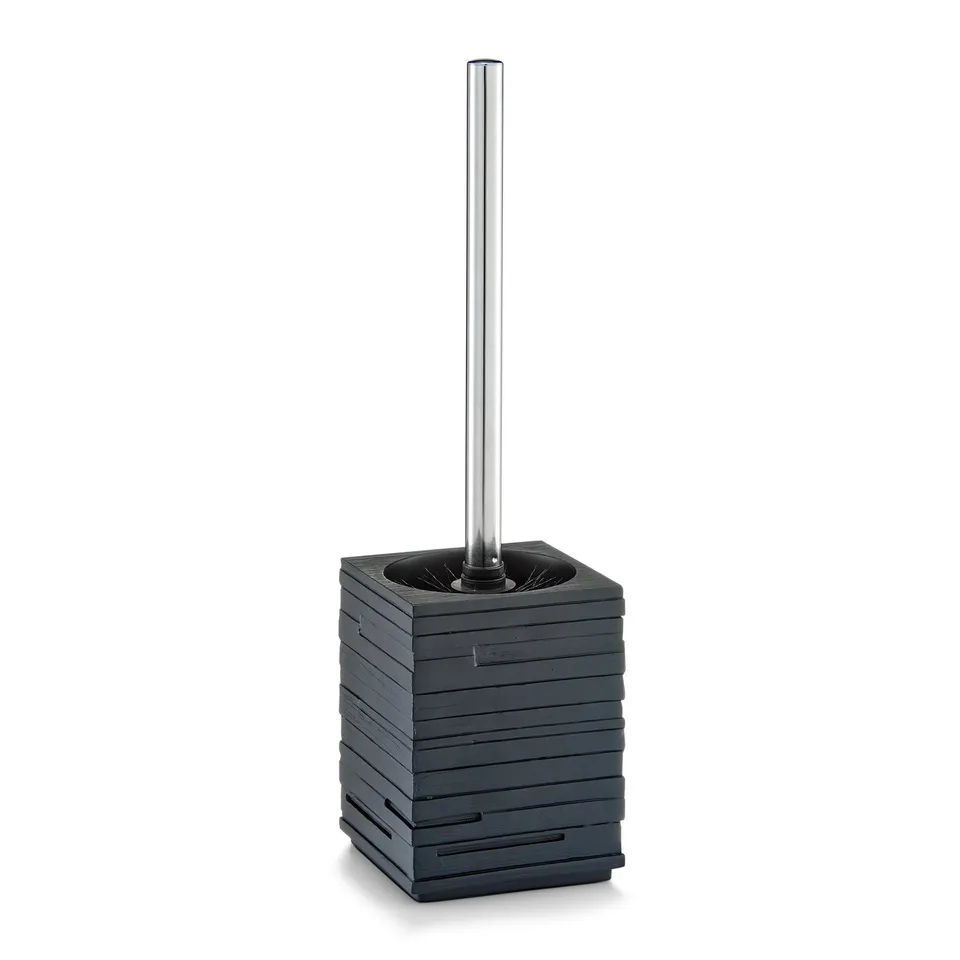 zeller-present-schiefer-wc-b-rste-polyresin-schwarz-edelstahl image 1