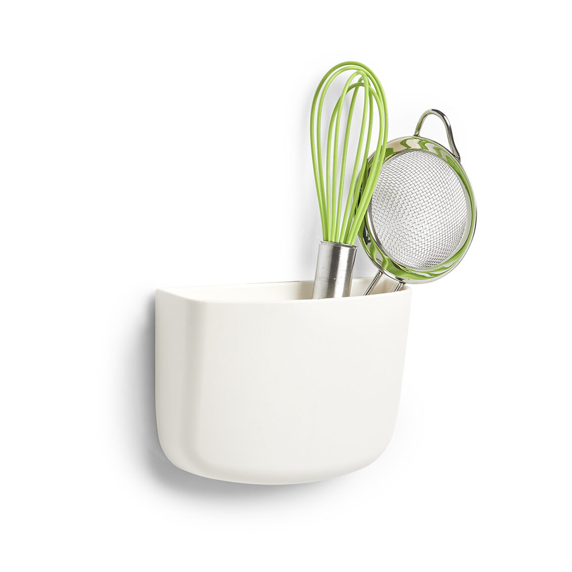 zeller-present-utensilienhalter-kunststoff-wei-selbstklebend image 2