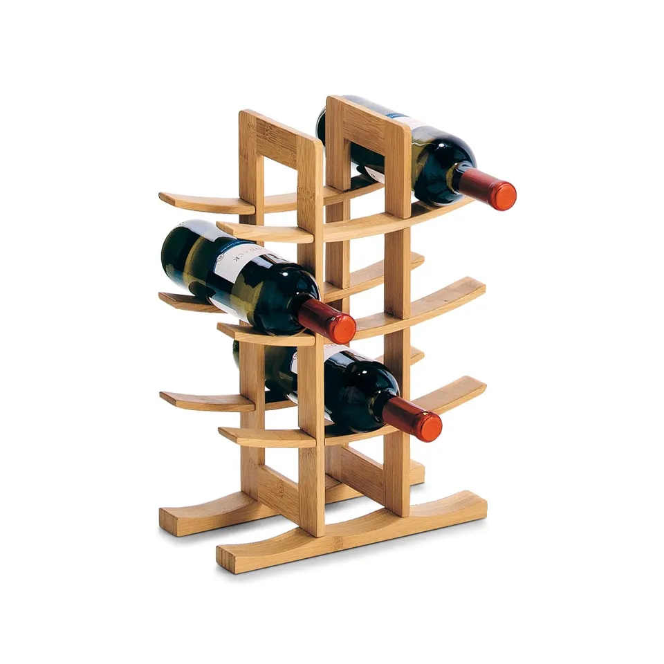 zeller-present-home-weinregal-bambus-12-flaschen image 1