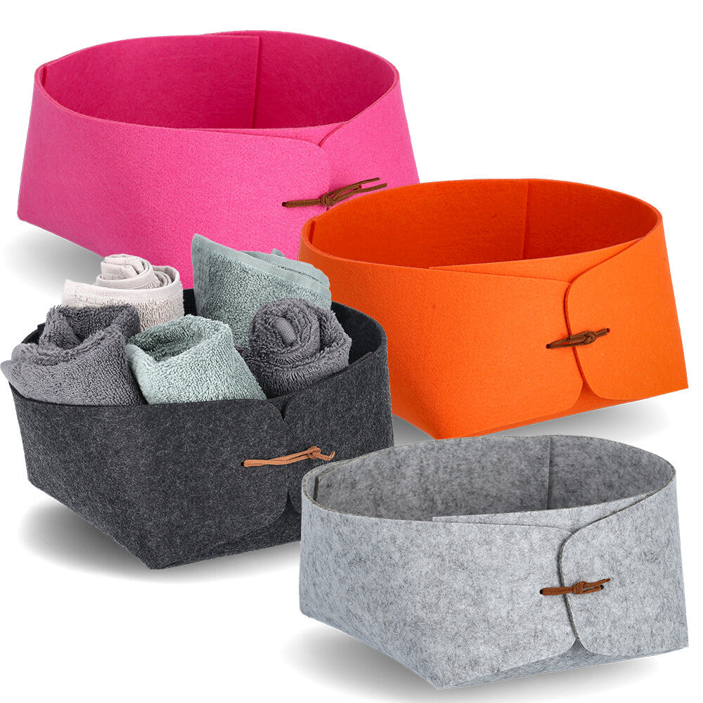 zeller-present-aufbewahrungskorb-filz-pink-flach image 6