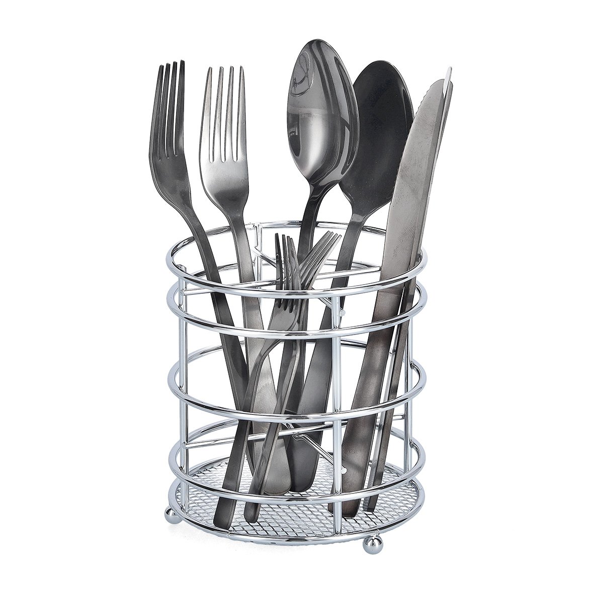zeller-present-home-living-utensilienhalter-metall-verchromt image 2