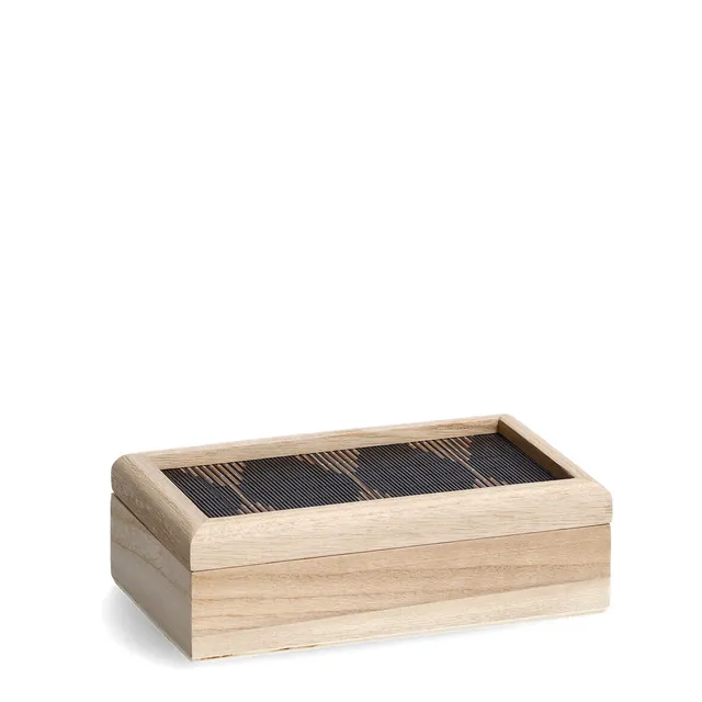 zeller-present-black-mosaic-aufbewahrungsbox-holz-klein image 1