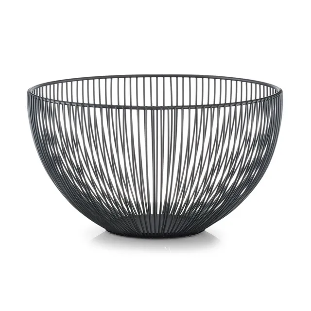 zeller-present-k-che-obstkorb-schwarz-metall-fruchtkorb image 1