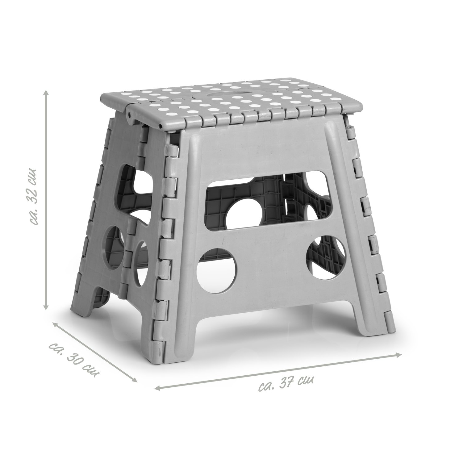 zeller-present-home-klapphocker-kunststoff-grau-150-kg image 2