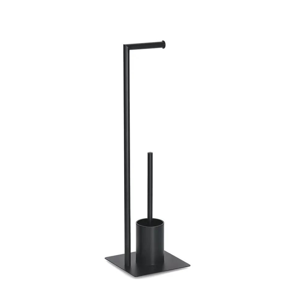 zeller-present-bad-wc-garnitur-metall-schwarz-freistehend image 1