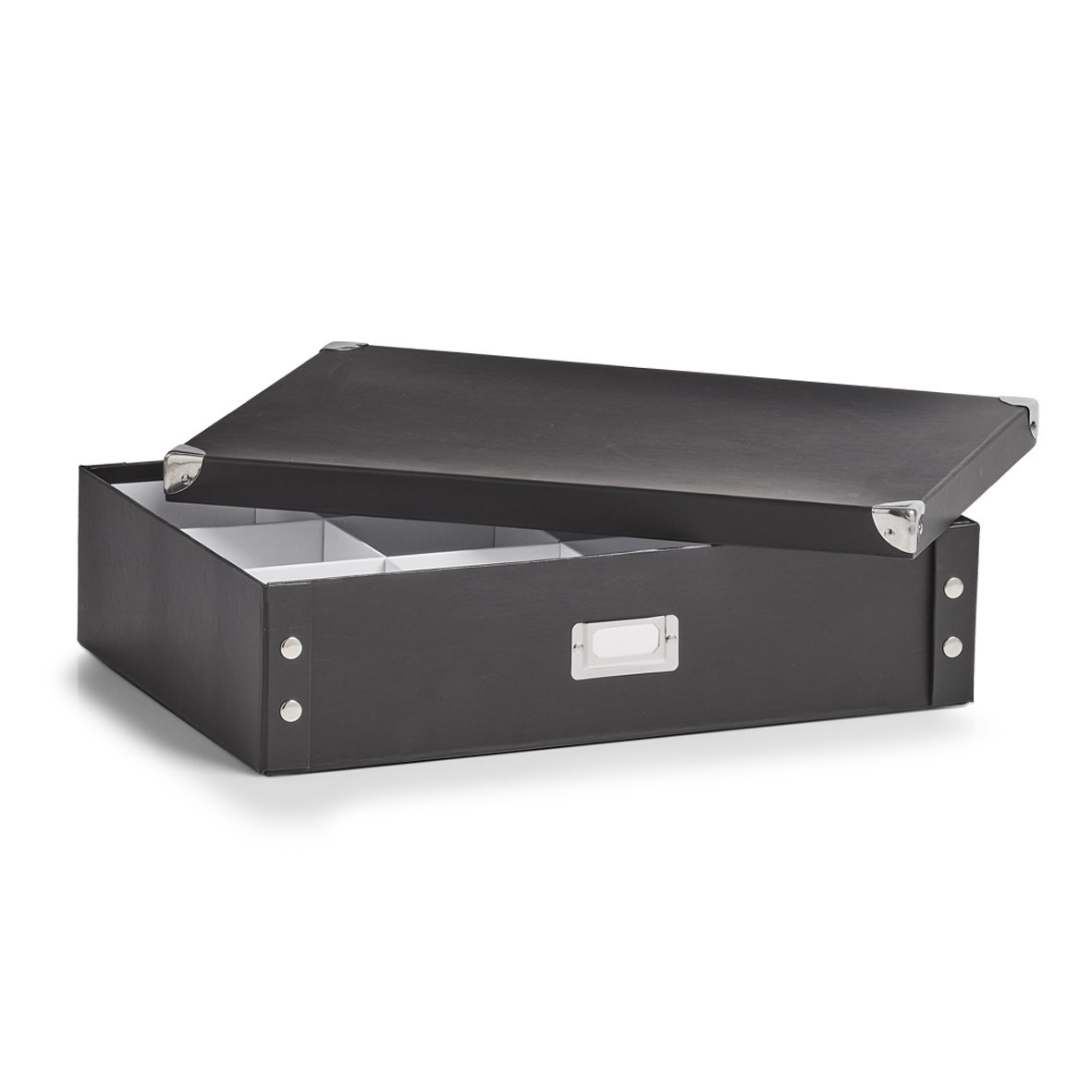 zeller-present-home-living-krawatten-g-rtelbox-pappe-schwarz image 2