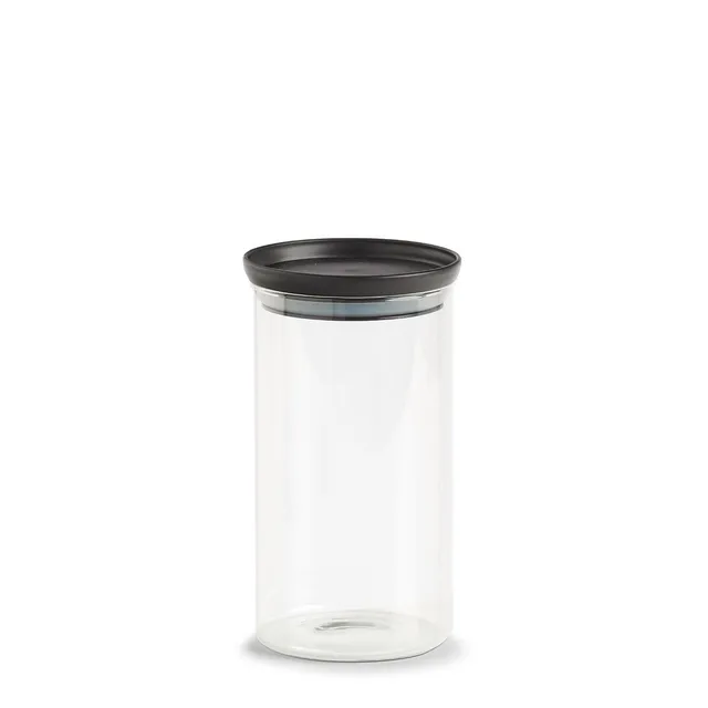 zeller-present-k-che-vorratsglas-950-ml-schwarz-glasbeh-lter image 1