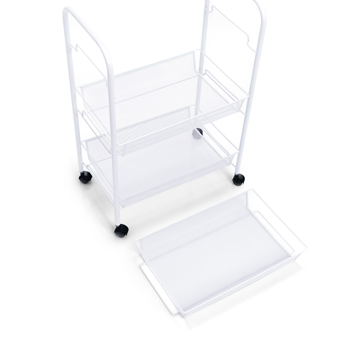 zeller-present-home-living-rollwagen-mesh-wei-3-etagen image 3