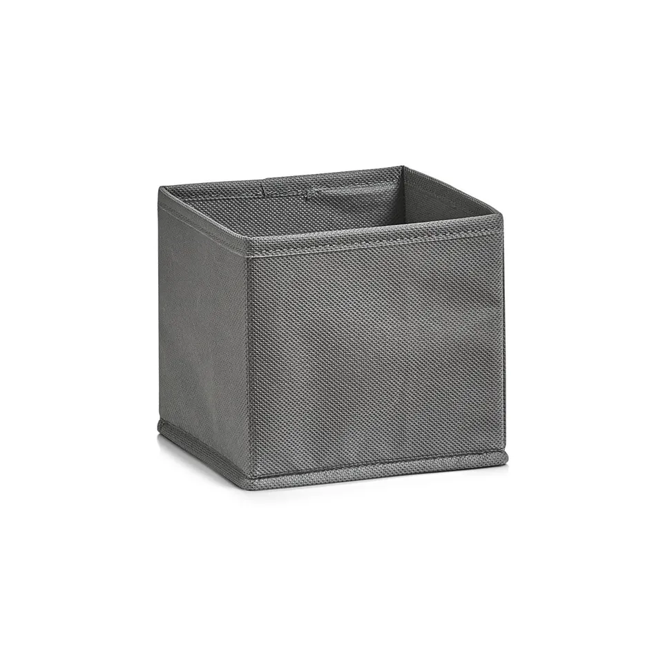 zeller-present-home-living-aufbewahrungsbox-vlies-grau-faltbar-3 image 1