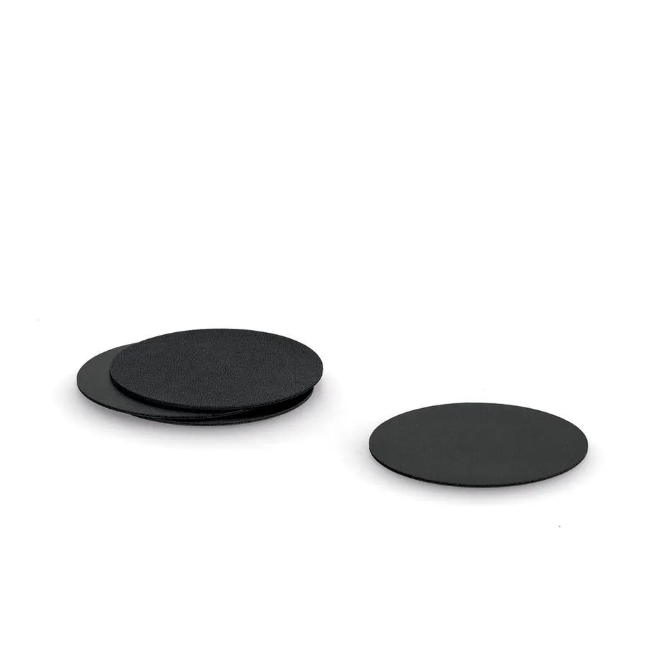 zeller-present-table-glasuntersetzer-set-4-tlg-schwarz image 1