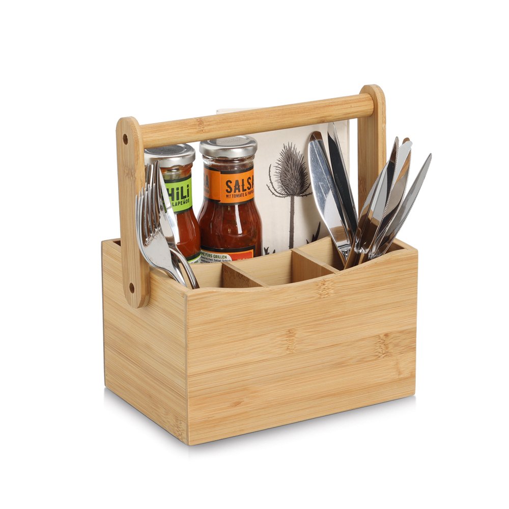 zeller-present-home-living-utensilienhalter-bambus-4-f-cher image 2