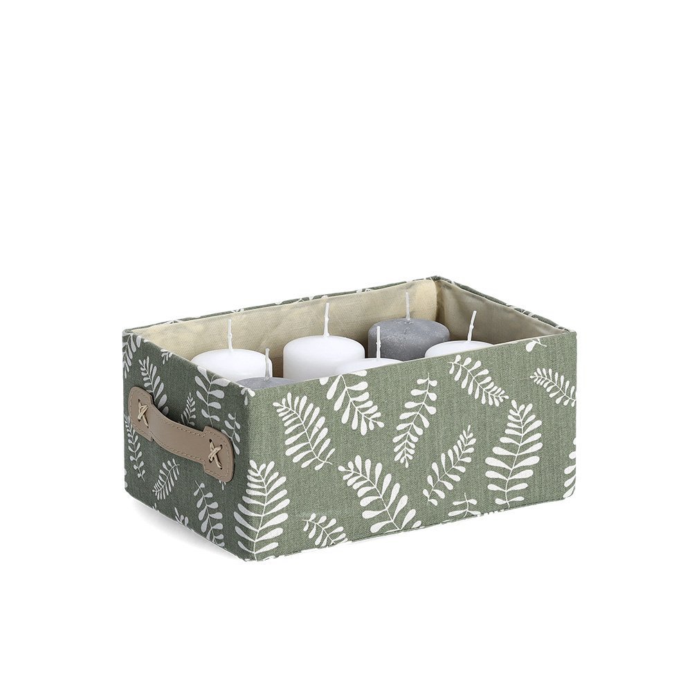 zeller-present-home-living-aufbewahrungsbox-leaves-faltbar image 2