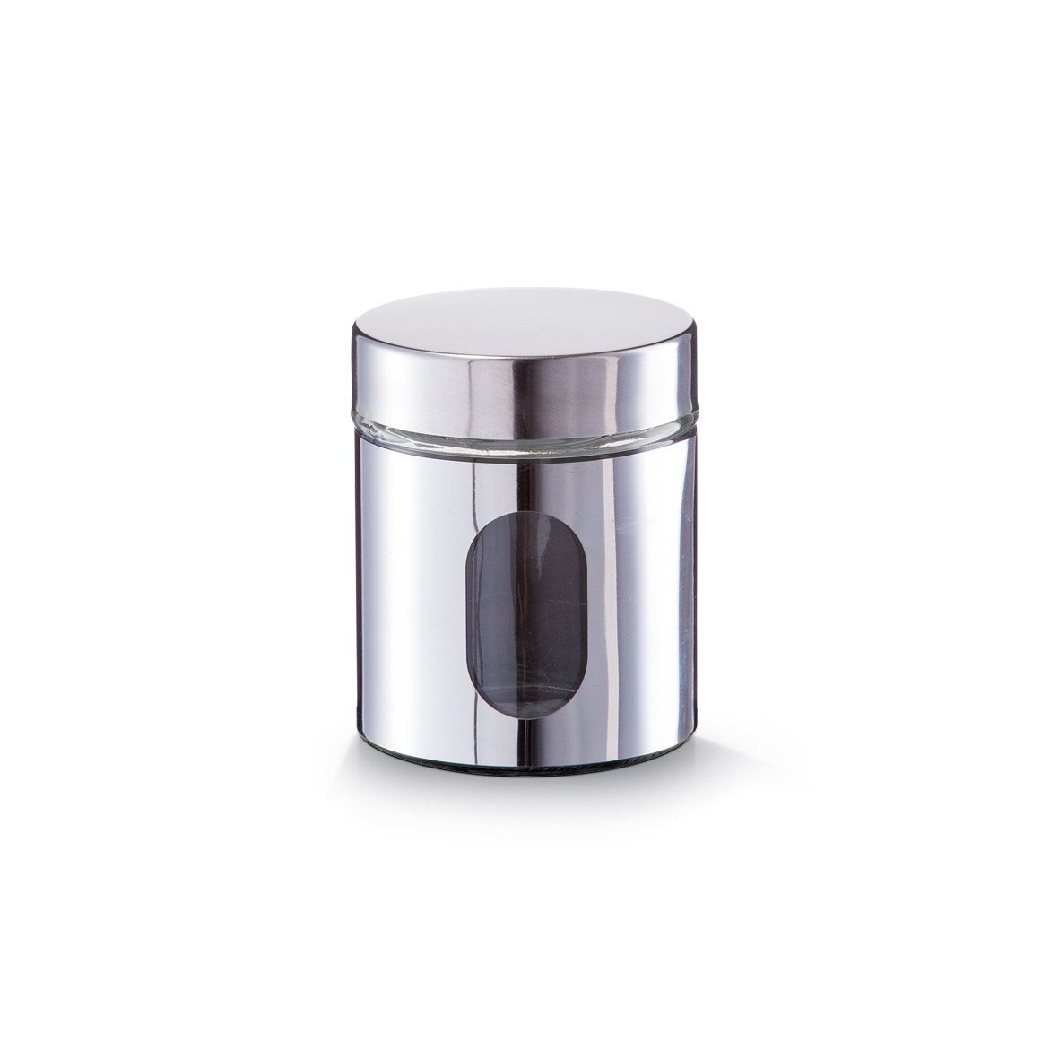 zeller-present-k-che-vorratsglas-600-ml-edelstahl image 1