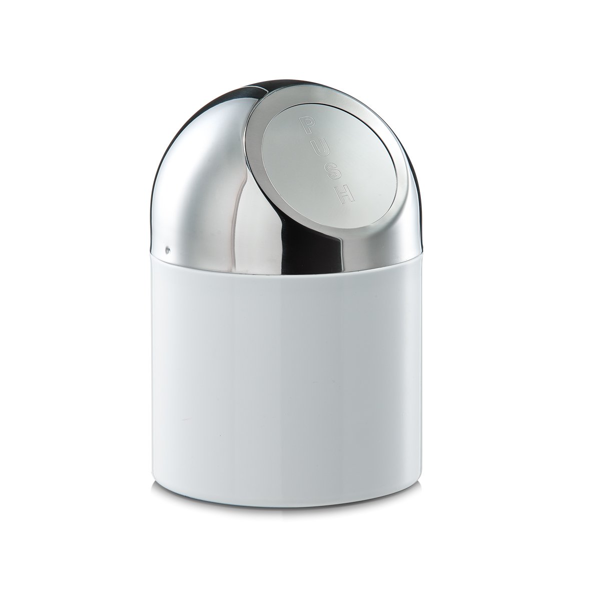 zeller-present-office-tischabfalleimer-metall-wei-edelstahl image 1