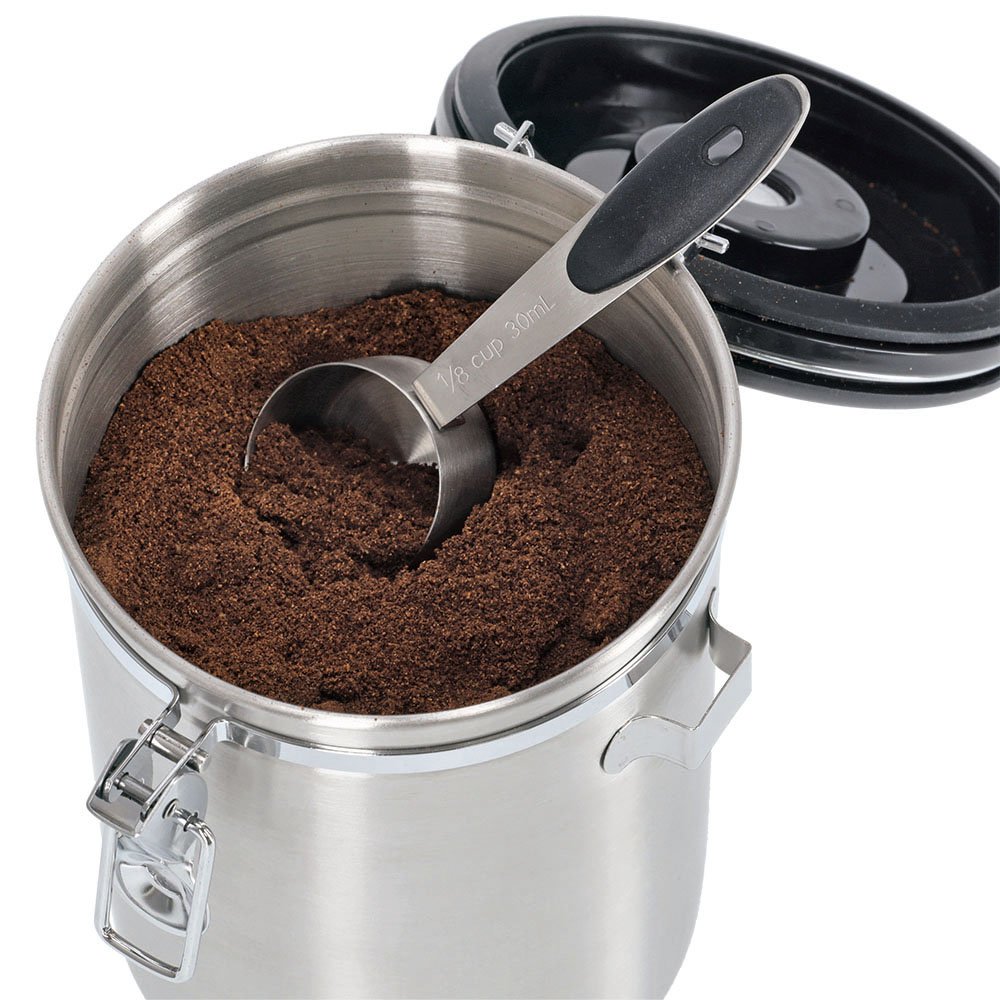 zeller-present-kaffeedose-1700-ml-edelstahl-mit-l-ffel image 3