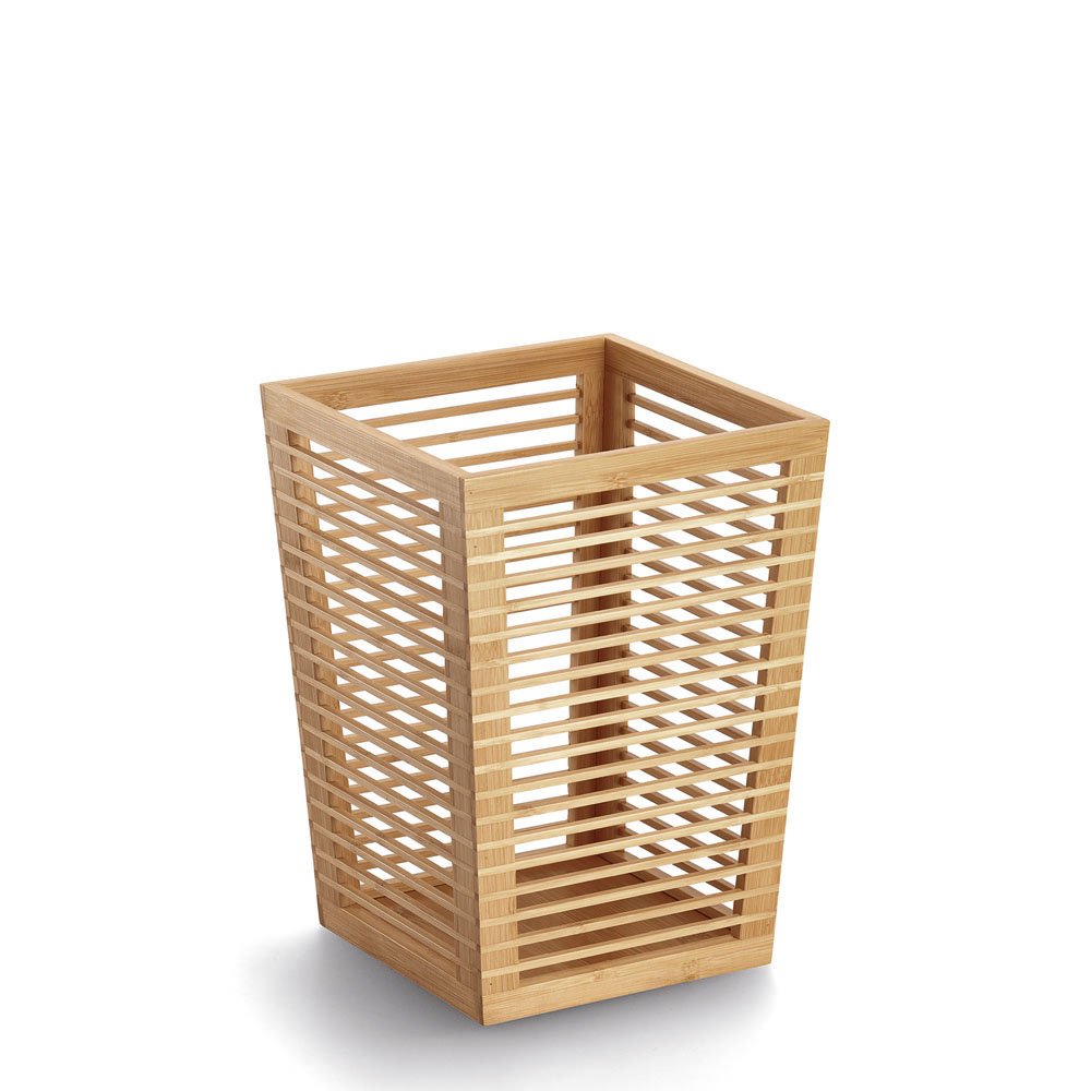 zeller-office-papierkorb-bambus-lamellen-m-lleimer-b-ro-bad image 1
