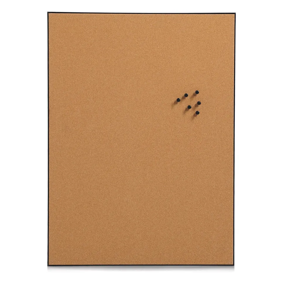 zeller-present-office-pinboard-kork-schwarz-mit-pins image 1