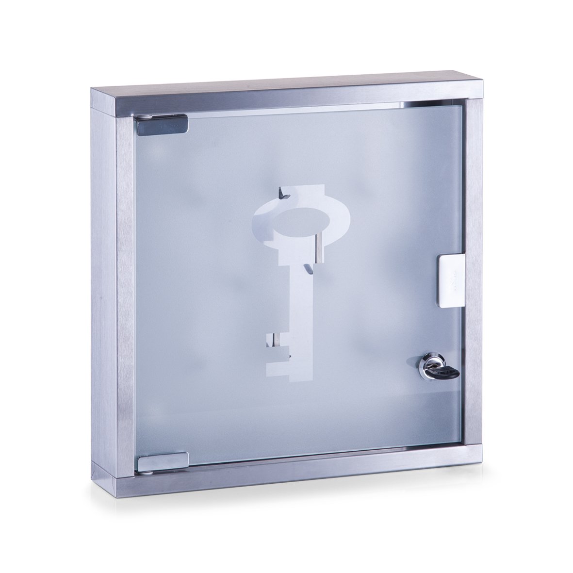 zeller-present-k-che-schl-sselkasten-edelstahl-glas image 1