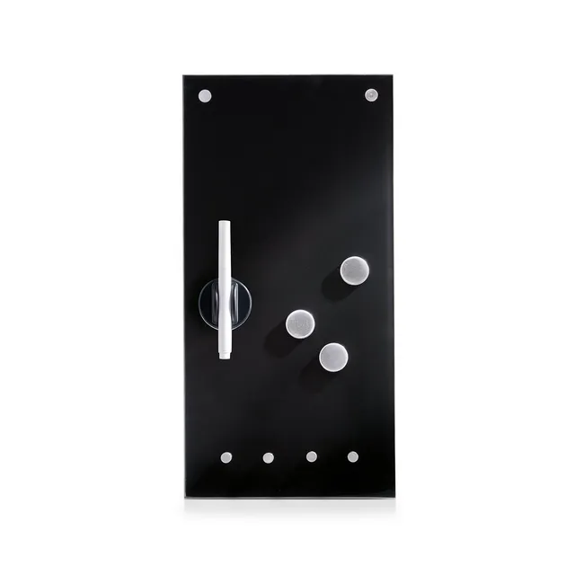 zeller-present-office-memoboard-glas-schwarz-mit-haken image 1