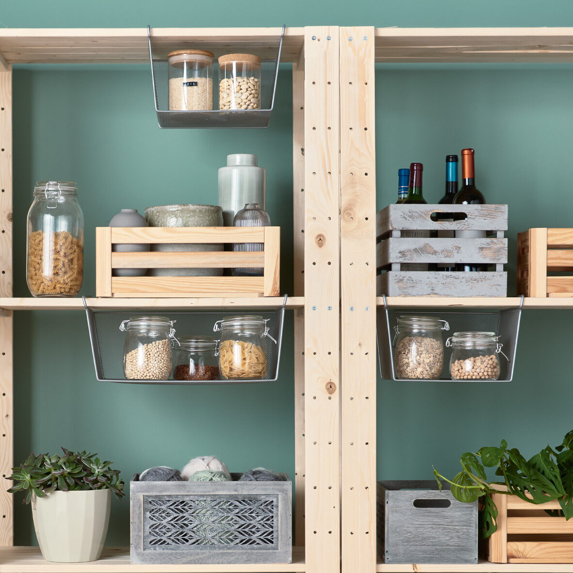 zeller-present-home-living-unter-fachbodenregal-einh-ngeregal-mesh image 4