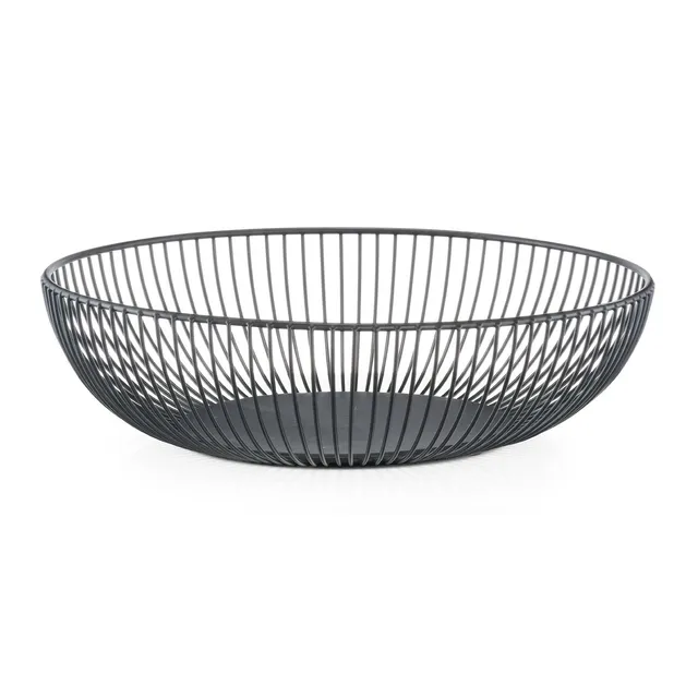 zeller-present-k-che-obstkorb-metall-schwarz-pulverbeschichtet image 1