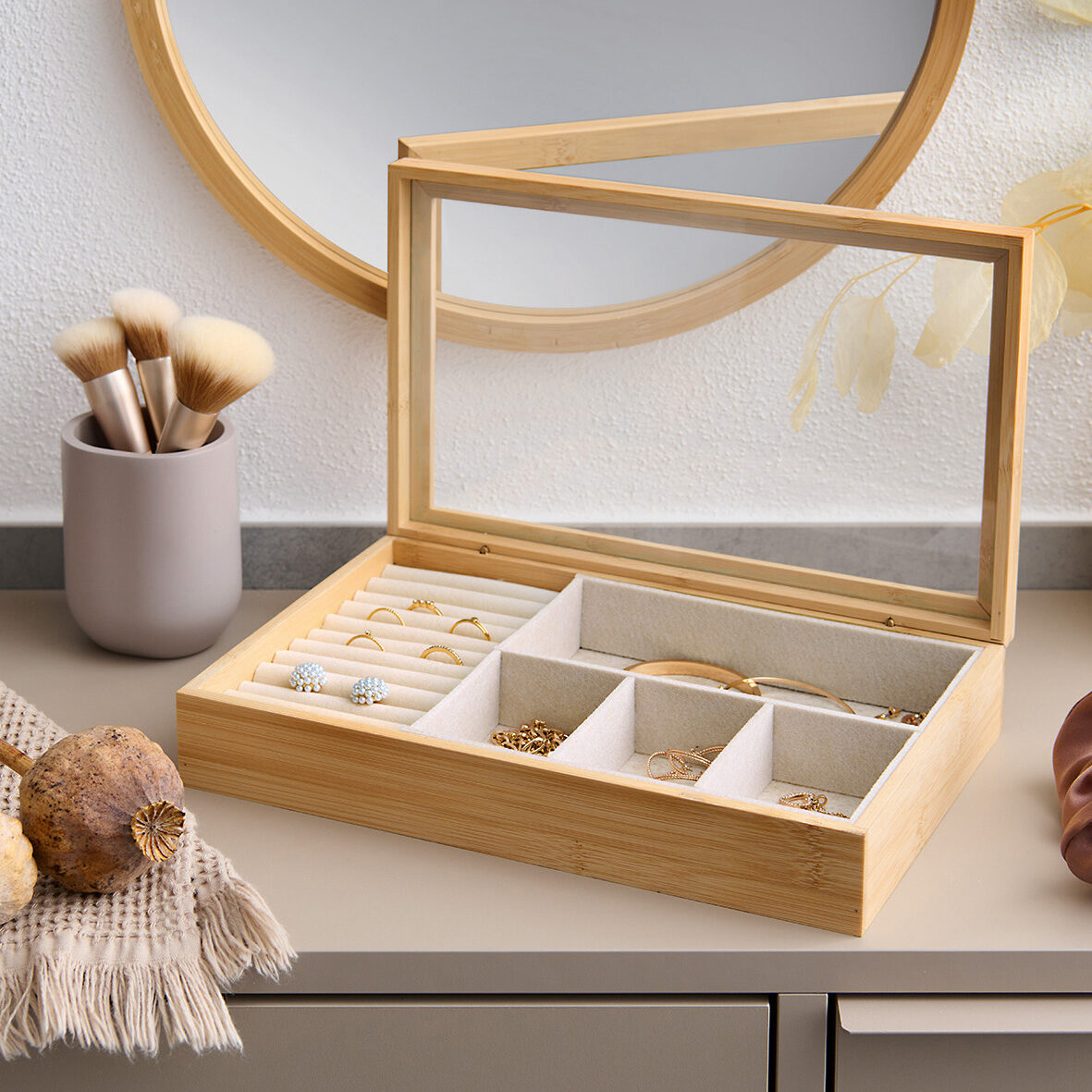 zeller-present-bad-schmuckk-stchen-bambus-glas image 5