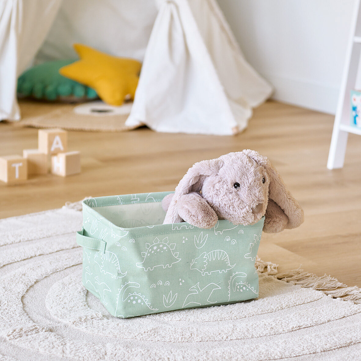 zeller-present-kids-aufbewahrungskorb-dino-canvas image 5