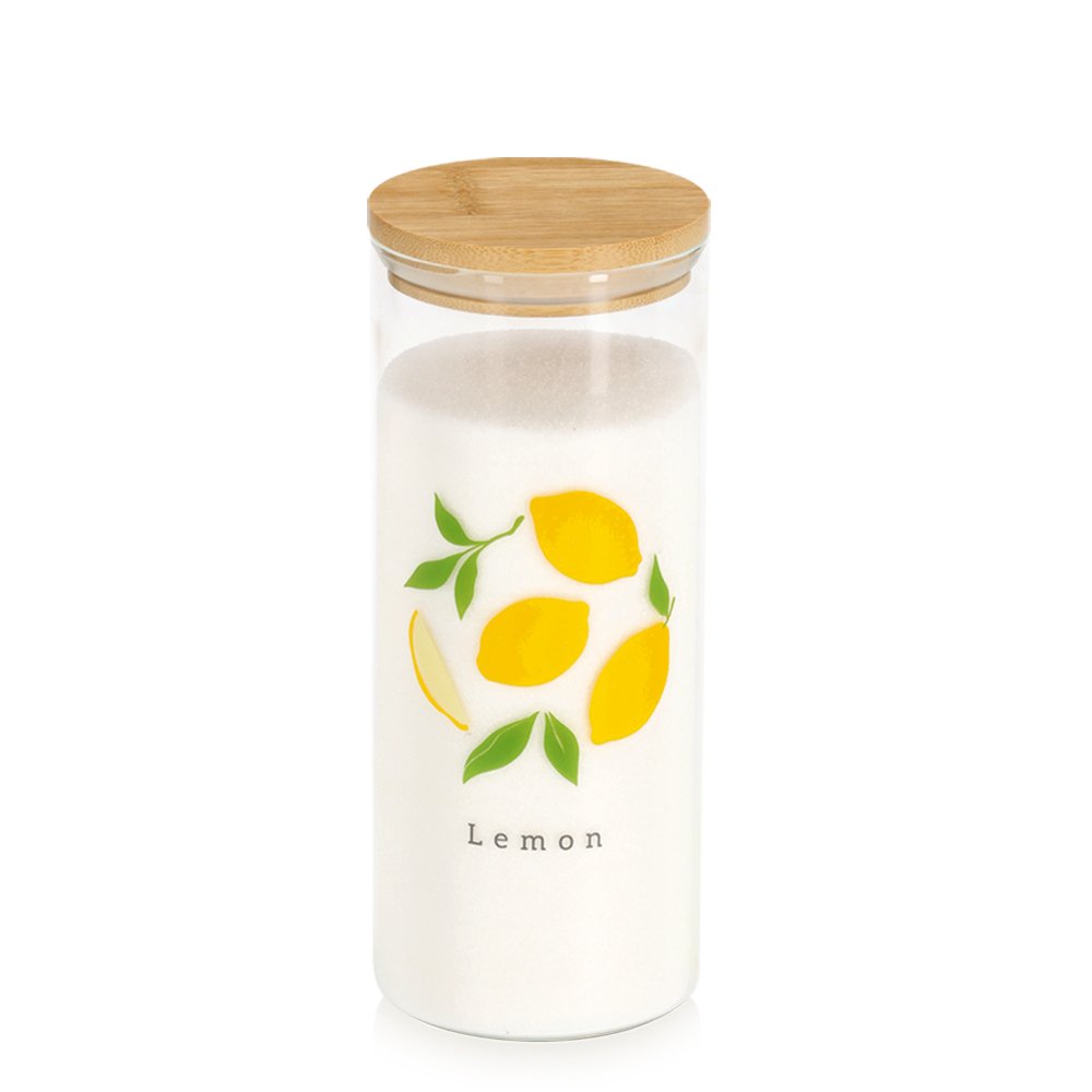 zeller-present-lemon-vorratsglas-1150-ml-bambusdeckel image 4