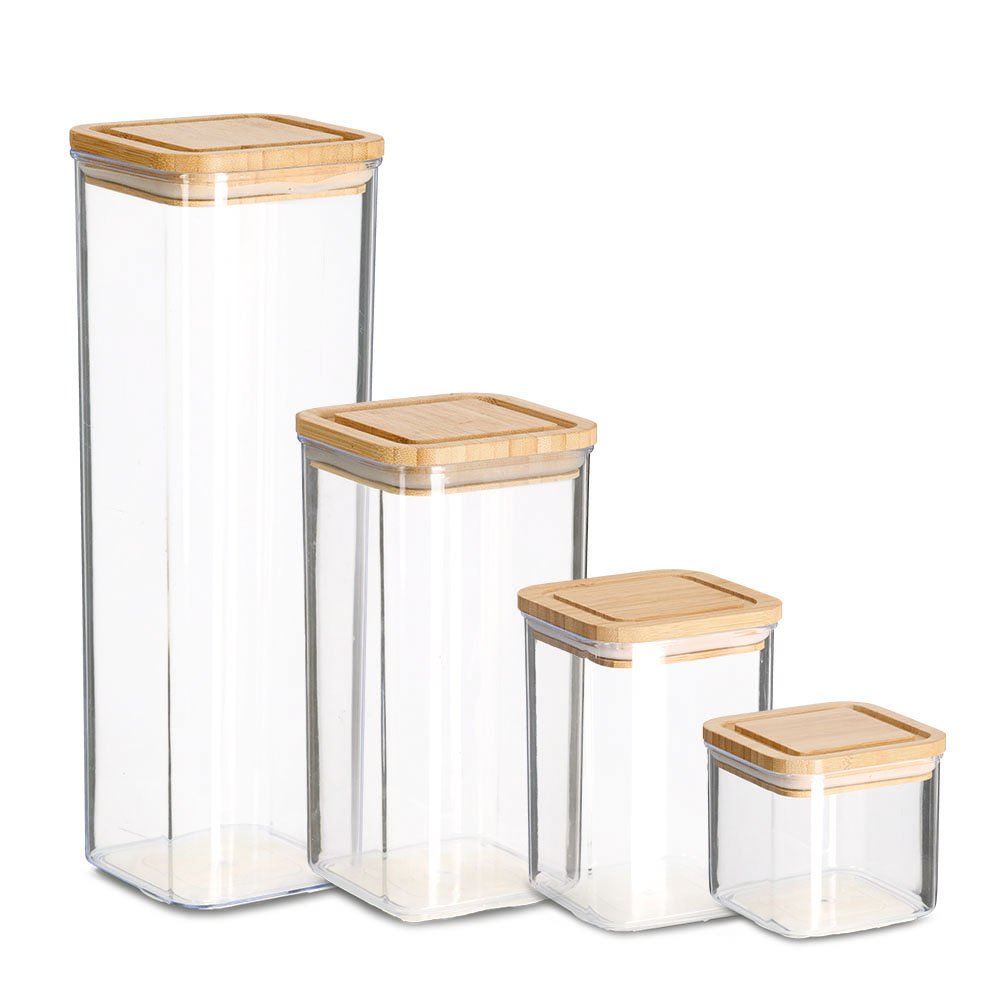 zeller-k-che-vorratsdose-1200ml-kunststoff-bambusdeckel image 3