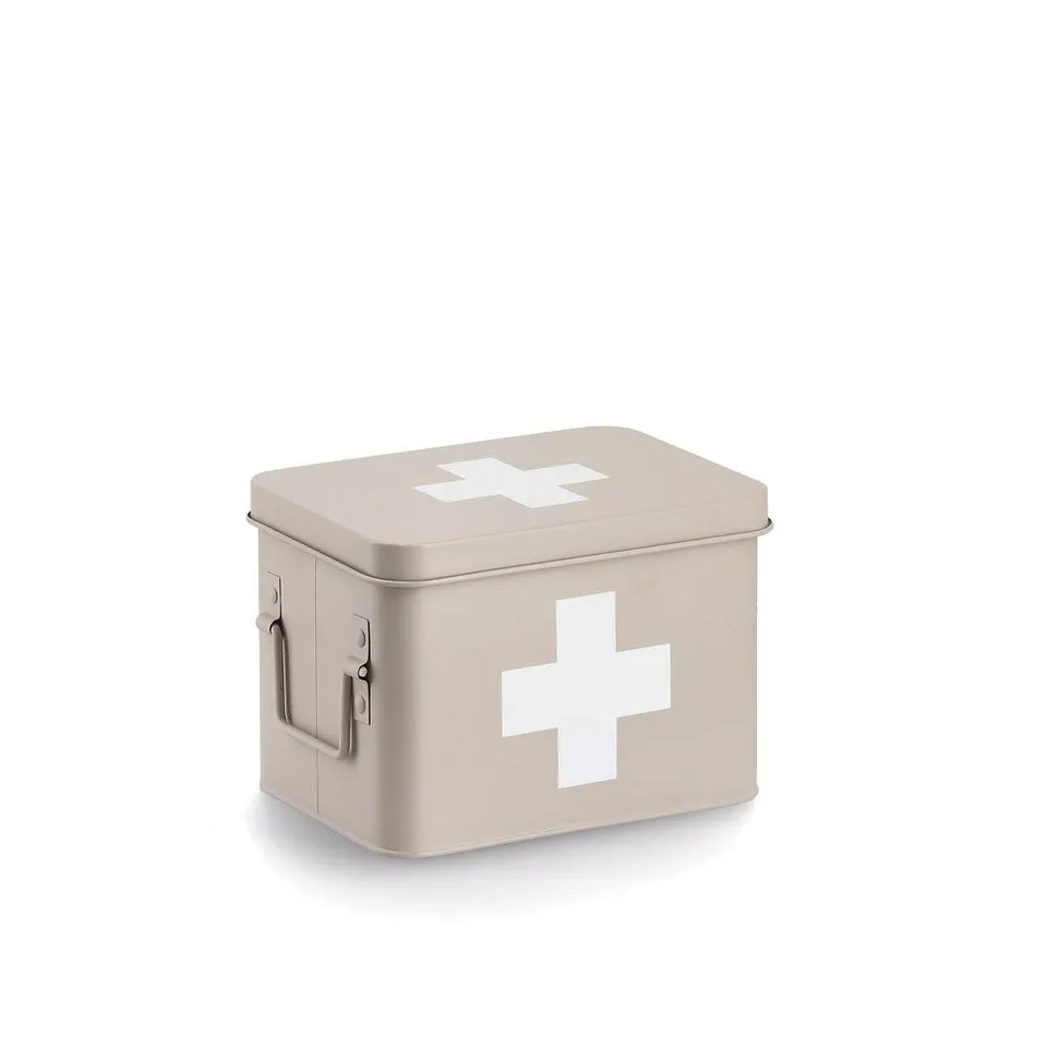 zeller-present-home-living-medizinbox-metall-beige-mit-deckel-2 image 1