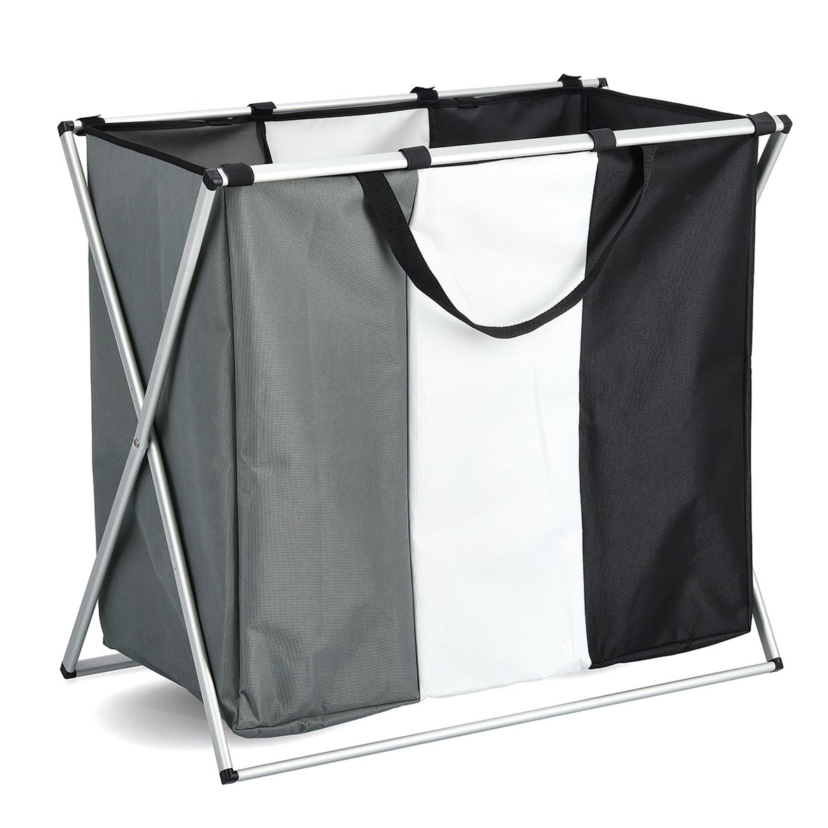 zeller-present-home-living-w-schesammler-3-fach-polyester-aluminium image 1