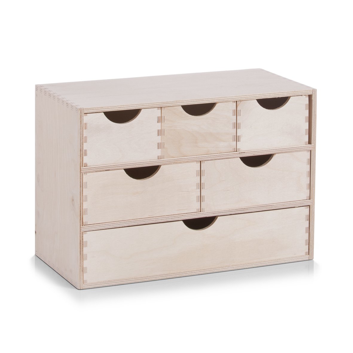 zeller-present-home-living-schubladenelement-6er-birke-holz image 1