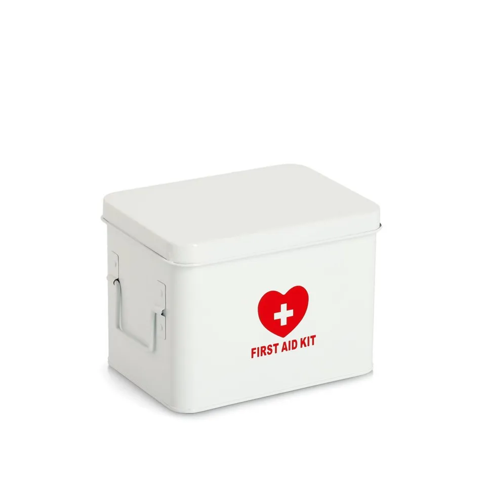 zeller-present-medizinbox-metall-wei-first-aid-kit image 1