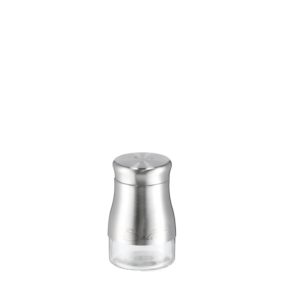 zeller-present-salt-salzstreuer-glas-edelstahl-3-l-cher image 1