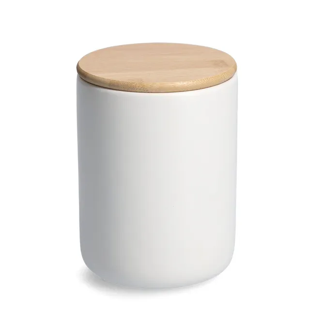 zeller-present-k-che-vorratsdose-keramik-1150-ml-bambusdeckel image 1