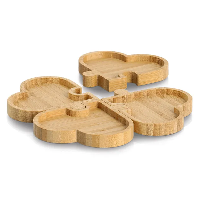 zeller-present-k-che-snackteller-hearts-bambus-4-teilig image 1