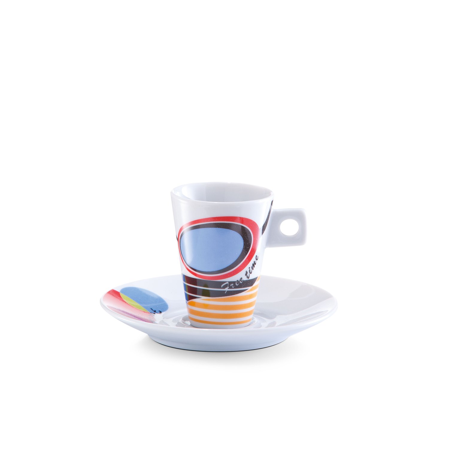 zeller-present-k-che-espresso-set-faces-porzellan-12-tlg-bunt image 7
