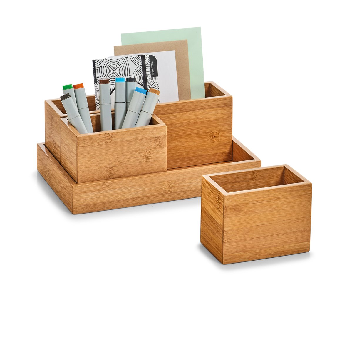 zeller-present-home-living-organizer-set-bambus-4-teilig image 5