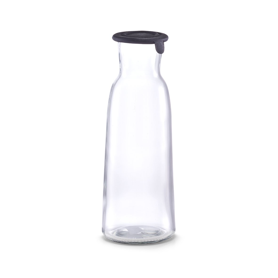 zeller-present-k-che-glaskaraffe-1000-ml-schwarz-silikondeckel image 1