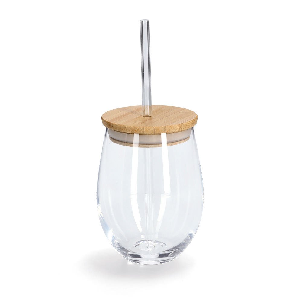 zeller-present-k-che-trinkglas-mit-bambusdeckel-und-strohhalm-500-ml image 1