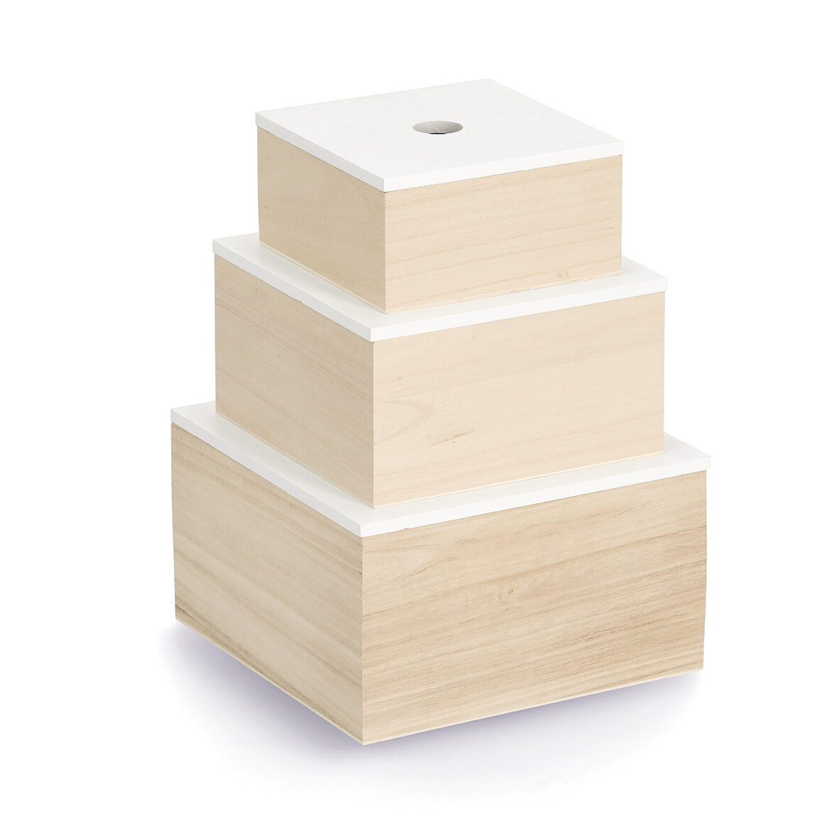 zeller-present-home-living-aufbewahrungsboxen-set-holz-3-tlg image 2