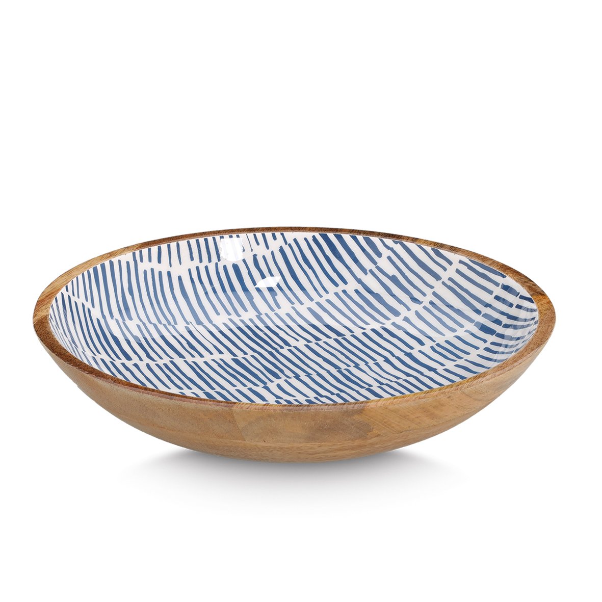 zeller-present-k-che-schale-mangoholz-blau-dekor image 1
