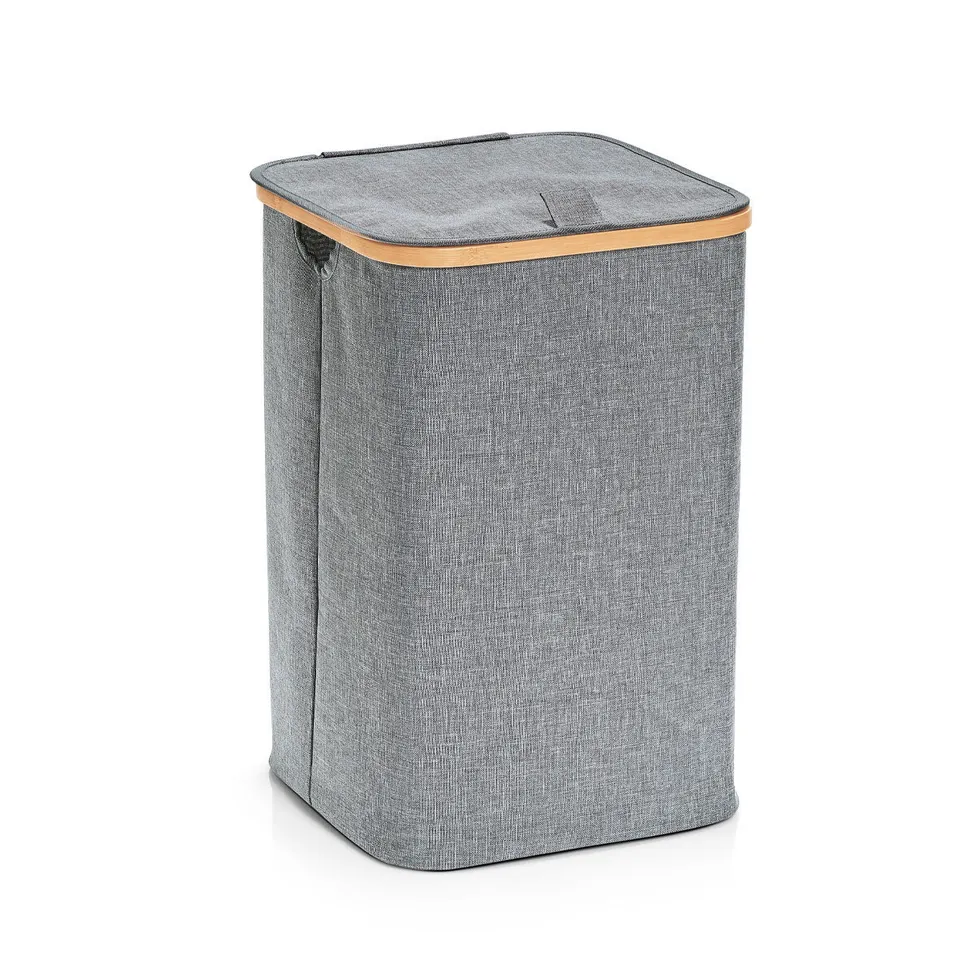 zeller-present-home-living-w-schesammler-polyester-bambus-grau image 1